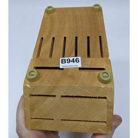 Zwilling J.A. Henckels 12 Kitchen Hardwood Wooden Knife Block - Unused - Picture 6 of 8